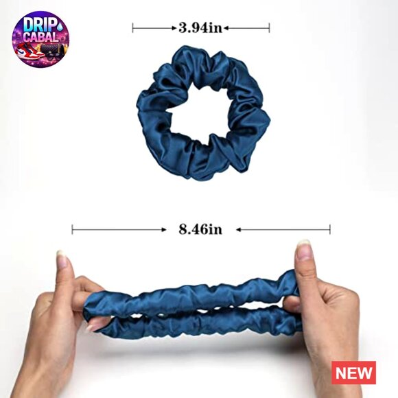 Silk Hair Scrunchies 3 Pack Mulberry Silk Hair Ties Frizz Free Chic